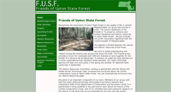 Desktop Screenshot of friendsofuptonstateforest.org